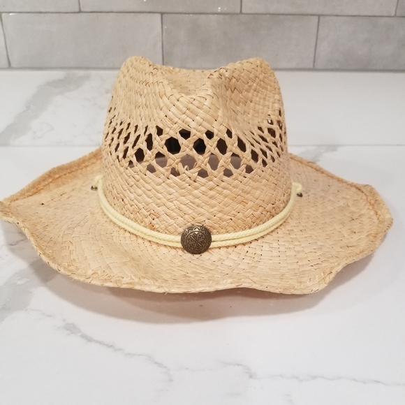 Jaxon Unisex  Straw Western Cowboy Hat One Size - Picture 13 of 14